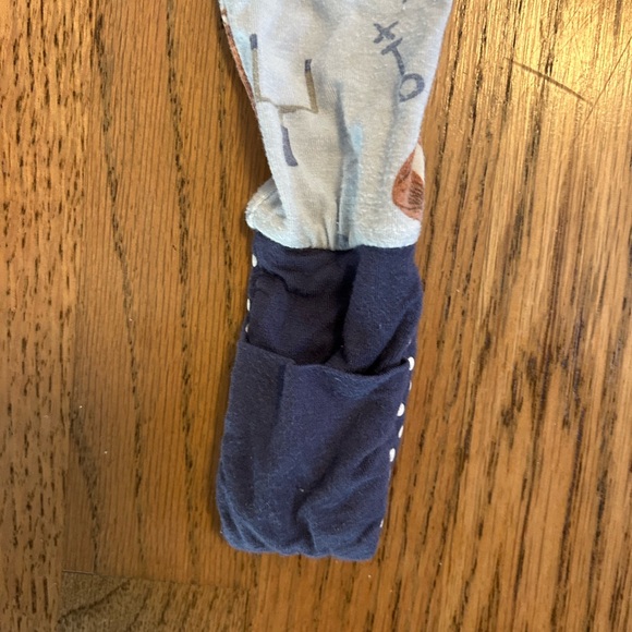 Angel Dear football print bamboo footie pajamas - Picture 5 of 5